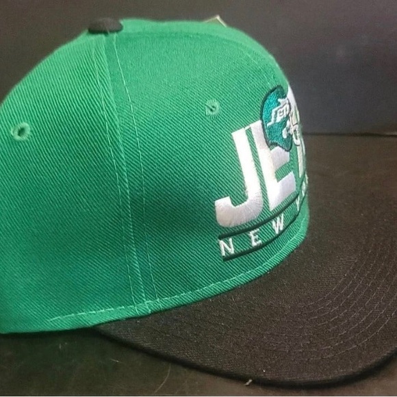 Vintage New York Jets NFL YoungAn Adjustable Snapback Cap Hat Wool 90s NWT - Picture 3 of 8